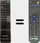 Replacement remote control for RM-S616