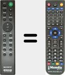 Télécommande pour remplacer RMT-AH200U (149315511)