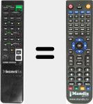 T&eacute;l&eacute;commande pour remplacer RM-S311 (169313111)