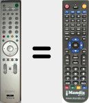 Télécommande pour remplacer RM-ED 002 (147939212)