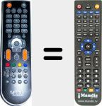 Replacement remote control for SPM1200HD