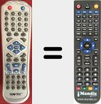 T&eacute;l&eacute;commande pour remplacer DVD3602