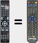 Télécommande pour remplacer RC036SR (30701023700AS)