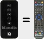 Replacement remote control for Media4