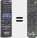 Replacement remote control for EUR7631300
