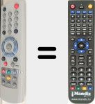 Télécommande pour remplacer CCR 582