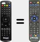 Replacement remote control for GN-250HD
