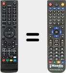 Replacement remote control for 9080HD