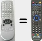 Replacement remote control for 2422 549 00988