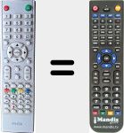 Replacement remote control for MTV-24LEFHDW-DVD