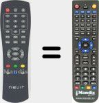 Replacement remote control for NVR2580D