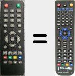 Télécommande pour remplacer ORT8897HD