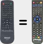 Replacement remote control for SS-9770-1