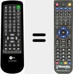 Replacement remote control for XVDK700-HDMI