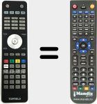 Replacement remote control for TP501