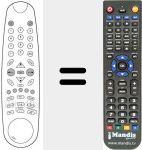 Replacement remote control for REMCON766