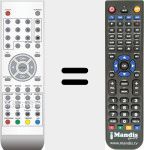 Replacement remote control for D01 (0118020029)