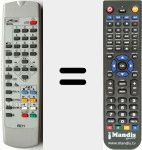 Replacement remote control for RE11 (600RE1167KD1)