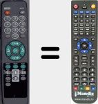 Replacement remote control for 9600