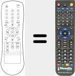 Replacement remote control for 2000 FTA