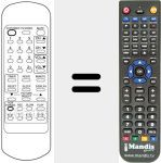 Replacement remote control for CVR 2425