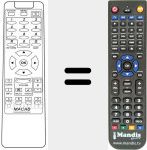 Replacement remote control for DCB-101