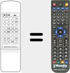 Replacement remote control for DIGICOMPUTER 36 KEYS