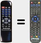 Replacement remote control for LT 6300 PLUS MK II