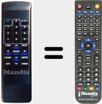 Replacement remote control for NRF-700