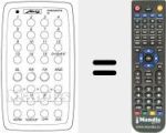 Replacement remote control for MECATRON 6811