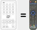 Replacement remote control for MECATRON 6907