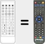 Replacement remote control for TC 153