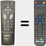 Replacement remote control for RCT 100