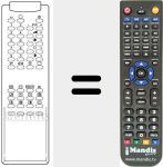 Replacement remote control for RM 113