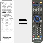 Replacement remote control for RM M36-47707