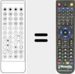 Replacement remote control for UKV 504