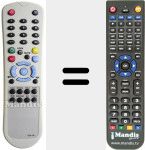 Replacement remote control for VEK-06