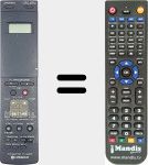 Replacement remote control for VT-RM 551 E