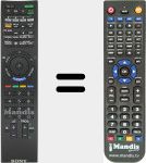 Télécommande pour remplacer RM-GD 010 (148771613)