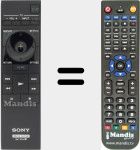 Télécommande pour remplacer RMT-D304 (149288511)