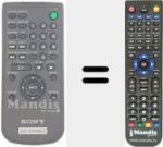 Télécommande pour remplacer RMT-D 182 A (988509964)
