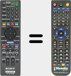 Télécommande pour remplacer RM-ADP069 (A1846295A)