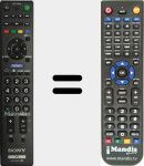 Télécommande pour remplacer RM-GA021