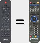 Replacement remote control for VH-MS150BK