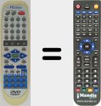 Replacement remote control for HAN001