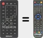 Replacement remote control for REMCON1481