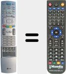 Replacement remote control for REMCON447