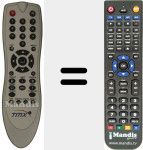 Replacement remote control for REMCON1030