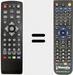 Replacement remote control for REMCON1035