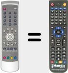 Replacement remote control for REMCON1331